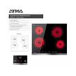 Anafe Electrico Vitroceramico Atma Cae3040v 4 Hornallas