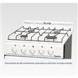 Cocina Escorial Candor 51 cm Gas Natural Blanca