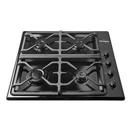 Anafe a Gas Empotrable Florencia FLOR 6747N 4 Hornallas Negro