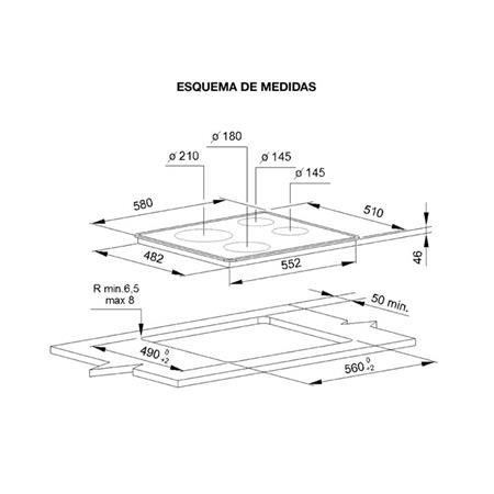 Anafe Eléctrico Vitrocerámico Whirlpool AKT8090L 60 cm Empotrable