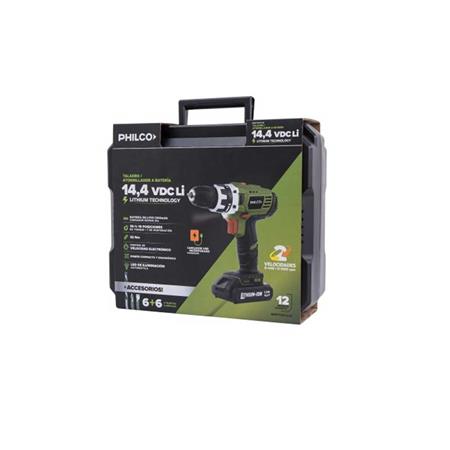 Taladro Inalámbrico Philco con Maletin Li 14.4v TI1401